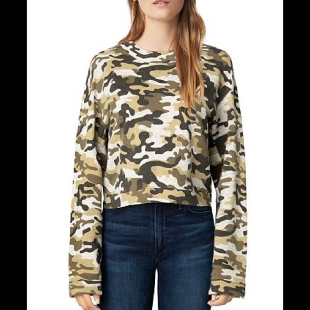 3/$30 Joe's Jeans Camo Crew Neck Sweatshirt